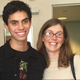 Kiran Oommen (left) and his mom, Melanie Oommen.